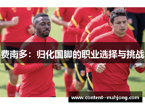 费南多:归化国脚的职业选择与挑战 费南多:归化国脚的职业选择与挑战